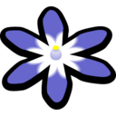 Scilla white and blue Icon