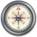 iPhone Compass Silver Icon