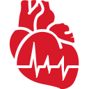 Cardiology red Icon