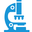 Microscope blue Icon