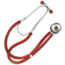 Red Stethoscope Icon