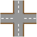 Crossroad plain Icon