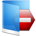 folder blue private Icon