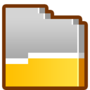 Folder   Gold Open Icon