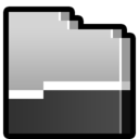 Folder   Gray Open Icon