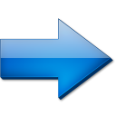 Fleche droite bleue Icon