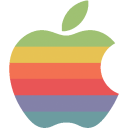 rainbow apple logo Icon