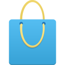 Shopping bag blue Icon