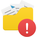 Open folder warning Icon