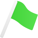 Flag1 green Icon