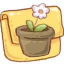 Hp folder flowerpot Icon