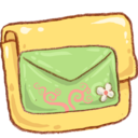 Hp folder mail green Icon