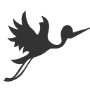 Baby Flying stork Icon