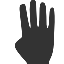 Hands Four fingers Icon