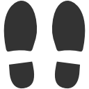 Tracks Footprints Shoes Icon