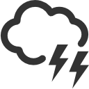 Weather Cloud lighting Icon