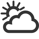 Weather Partly cloudy day Icon