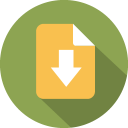 document arrow download Icon