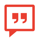 Communication messenger red Icon