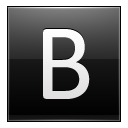 Letter B black Icon