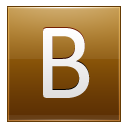 Letter B gold Icon
