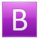Letter B pink Icon