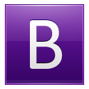 Letter B violet Icon