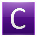 Letter C violet Icon