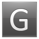 Letter G grey Icon