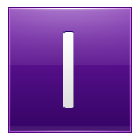 Letter I violet Icon