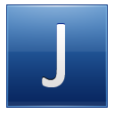 Letter J blue Icon