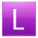 Letter L pink Icon