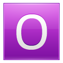 Letter O pink Icon