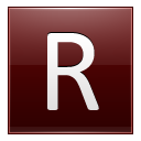 Letter R red Icon