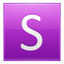 Letter S pink Icon
