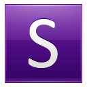 Letter S violet Icon
