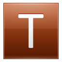 Letter T orange Icon
