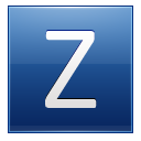 Letter Z blue Icon