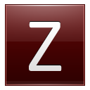 Letter Z red Icon