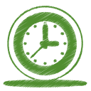 green clock Icon