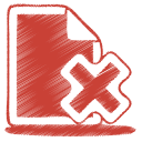 red document cross Icon