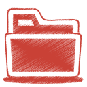 red folder Icon