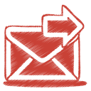 red mail send Icon