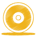 yellow cd Icon