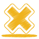 yellow cross Icon