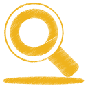 yellow search Icon