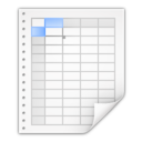 Mimetypes x office spreadsheet Icon