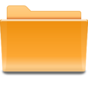 Places folder orange Icon