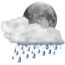 Status weather showers night Icon