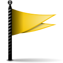 actions flag yellow Icon